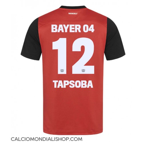 Maglie da calcio Bayer Leverkusen Edmond Tapsoba #12 Prima Maglia 2024-25 Manica Corta